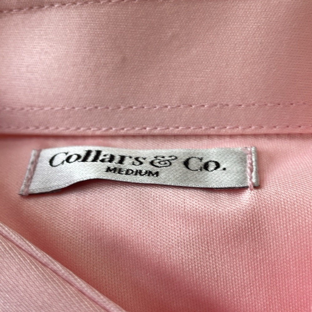 Collars & Co. Collar Polo Pink Size Medium NEW Without Tag - Picture 7 of 7